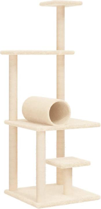 Immagine prodotto VidaXL Kratzbaum mit Sisal-Kratzsäulen Creme 136 cm,Farbe (136 cm, Crema)