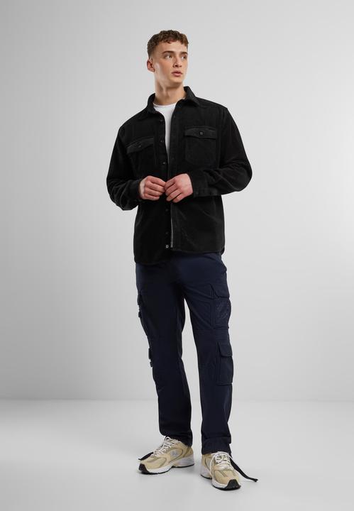 Actual product image Brandit Corduroy Classic long sleeve shirt size 7XL colour black (7XL)