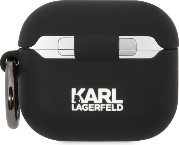 Produktbild Karl Lagerfeld 3D Logo NFT Karl and Choupette Silicone Case for AirPods 3 Black (Kopfhörer Hülle)