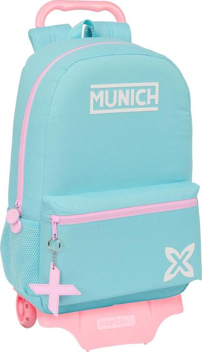 Immagine prodotto MunichSport Zaino scuola con ruote Munich Heaven Celeste 30 x 46 x 14 cm