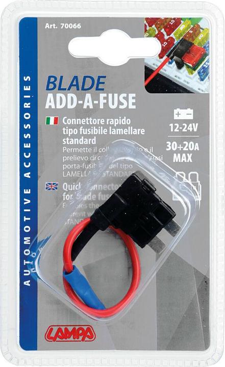 Actual product image Lampa Current collector for standard louvre fuse, 12/24V
