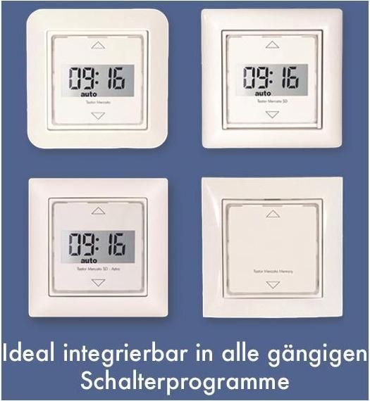Produktbild Kaiser Nienhaus RollladenZeitschaltuhr Tastor Mercato Tagesprogramm und Zufallsfunktion