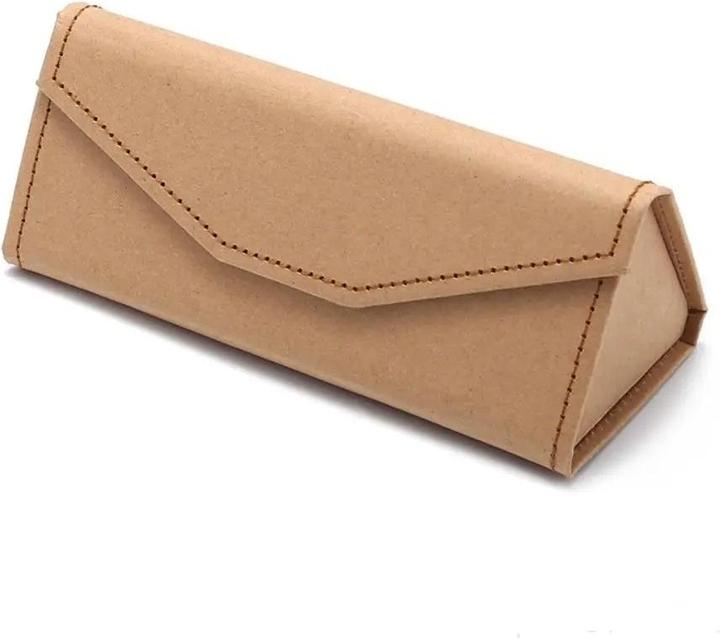 Image du produit Only-Bags.Store Etui à lunettes pliant triangle en velours Etui à lunettes de soleil élégant Etui à lunettes de