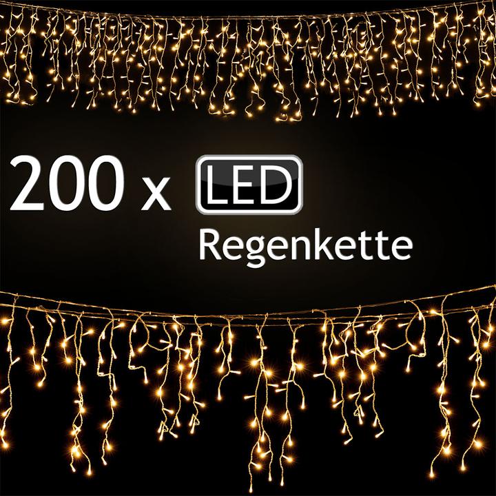Produktbild Deuba LED Regen Lichterkette (1 m)
