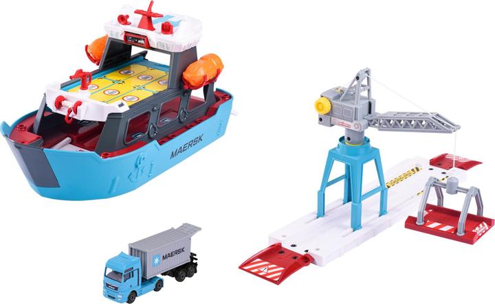 Majorette Creatix Logistic Freight Ship+1 vehicle