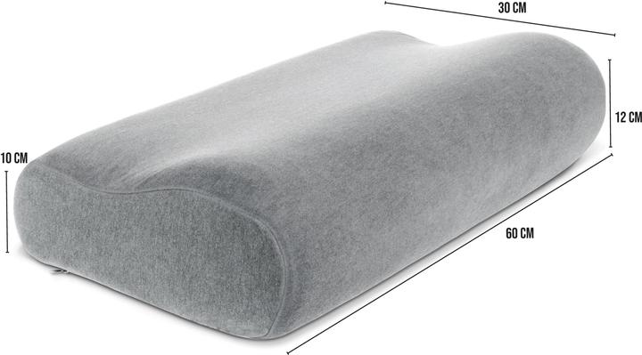 Actual product image Aspero Viscoelastic pillow including pillowcase Wavre (60 x 30 x 12 cm)