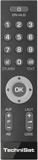 Actual product image TechniSat IsiZapper, senior remote control, black