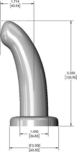 Actual product image Fleshlight HerSpot Dildo Golden Rose Small