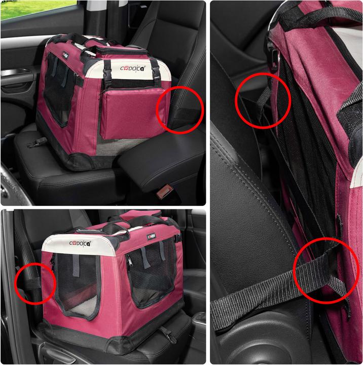 Produktbild Cadoca Hundetransportbox (Hund, Reflektoren)