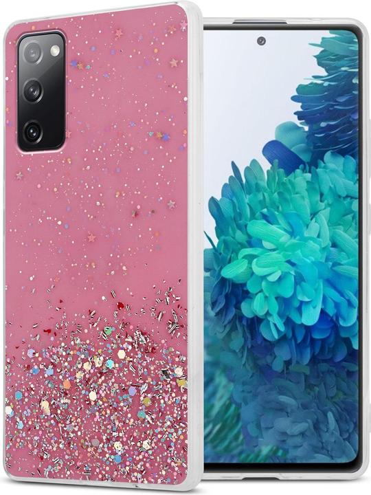 Rosa con glitter