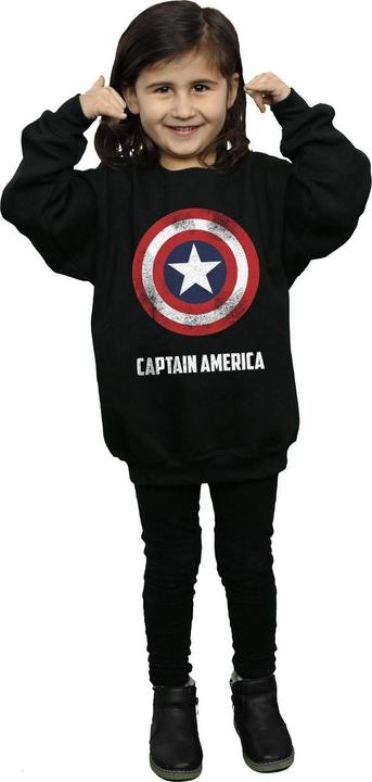 Image du produit - Sweat CAPTAIN AMERICA SHIELD TEXT - Fille (116)