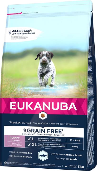 Eukanuba Grainfree Puppy L/XL Salmon (Welpe + Kitten, 1 Stk., 3000 g)