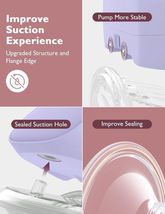 Actual product image Momcozy S9 Pro Wearable Breast Pump Purple Double Packs