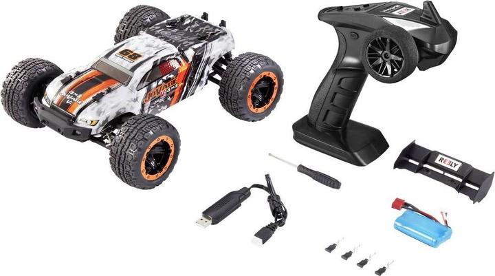 Actual product image Reely JoVage 4x4 V2 Orange/White Brushed 1:16 RC Model Car Electric Truggy Allra (RTR Ready-to-Run)
