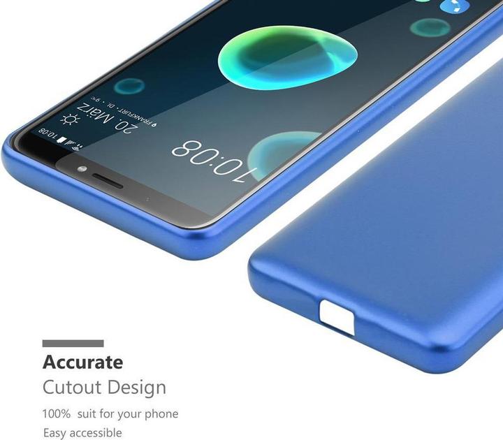 Productafbeelding Cadorabo TPU Matte Metallic hoes (HTC Desire 12+)