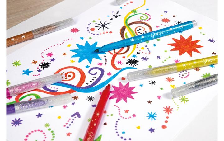 Produktbild EberhardFaber Fasermaler Glitter (Mehrfarbig, 24 x)