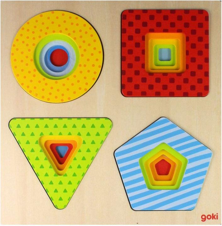 Produktbild Goki Schichtenpuzzle Formen (16 Teile)