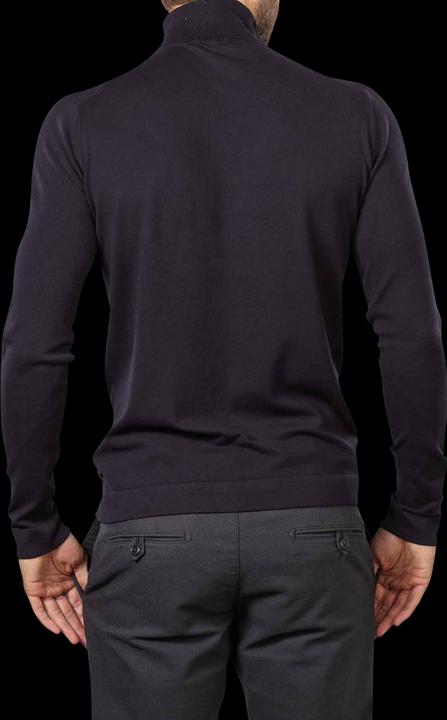 Actual product image Cinque Fine Knit Cinick Pullover Turtle Neck Navy (L)