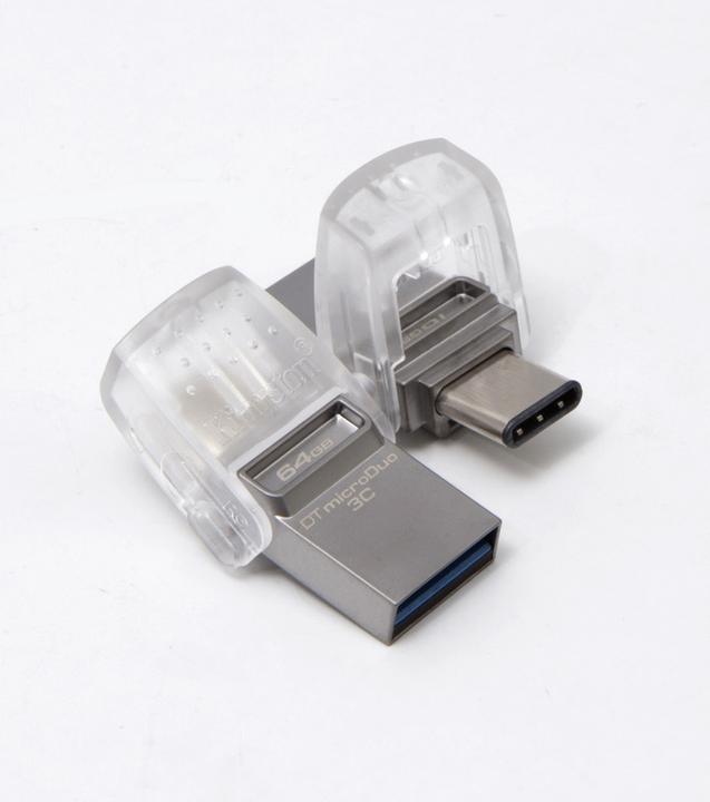 Produktbild Kingston DataTraveler microDuo 3C (128 GB, USB-C, USB-A, USB 3.1)