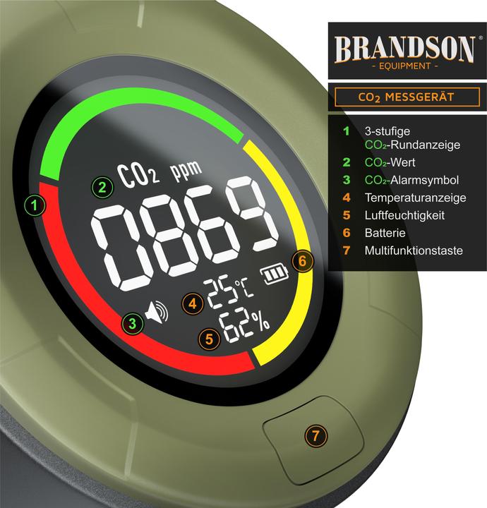 Immagine prodotto Brandson CO2-Messgerät