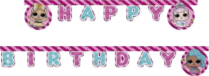 Actual product image Procos Letter chain Happy Birthday LOL Surprise