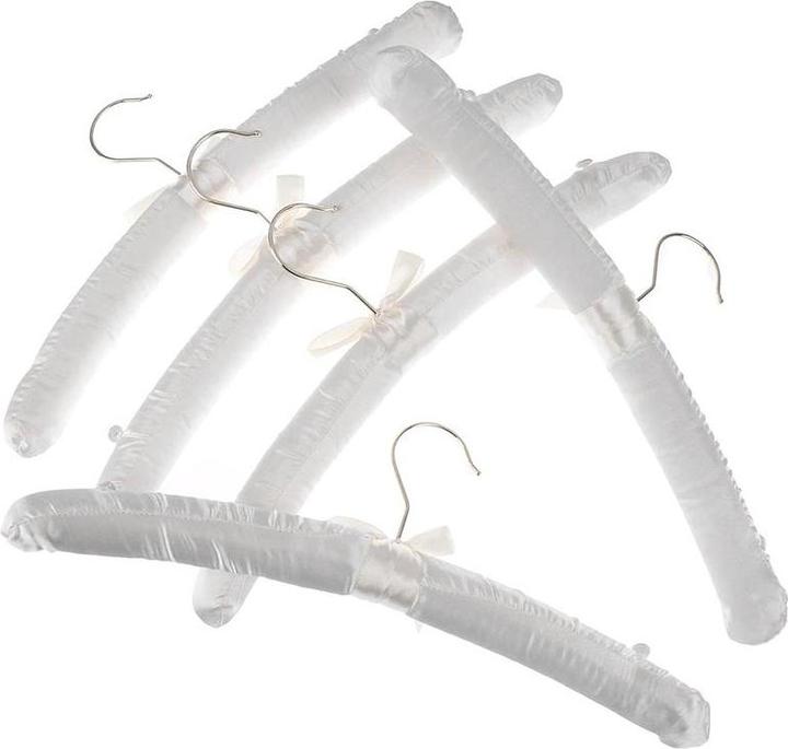 Actual product image JTI 5x padded clothes hangers - satin material (5 x)