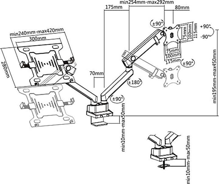 Actual product image Maclean MC-813 (Table, 32")