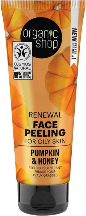 Produktbild Organic Shop Renewal Face Peeling für fettige Haut, Kürbis und Honig, 75 ml (Peeling, 75 ml)