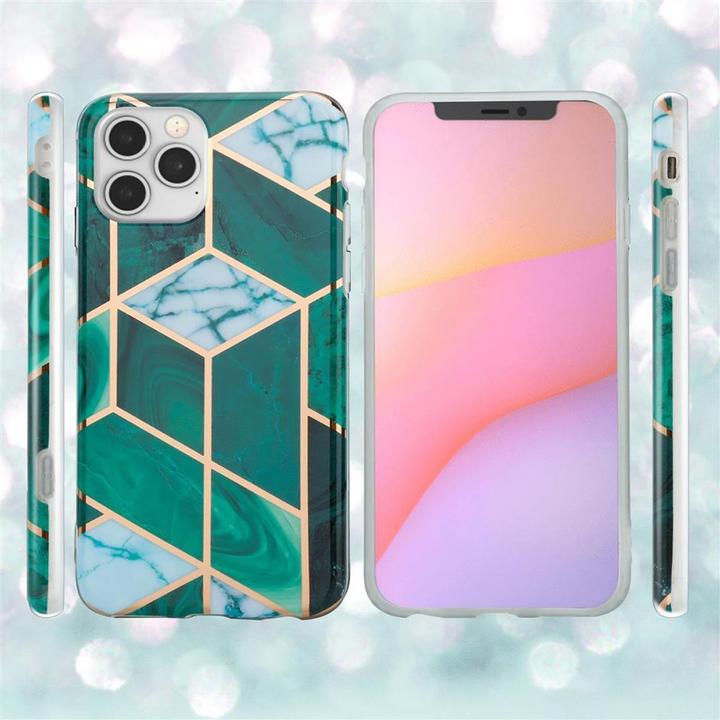 Produktbild Cadorabo IMD TPU Bunter Marmor Cover (Apple iPhone 12, Realme 12 Pro+)