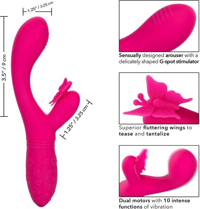 Actual product image CalExotics California Exotics Butterfly Kiss Flutter Pink