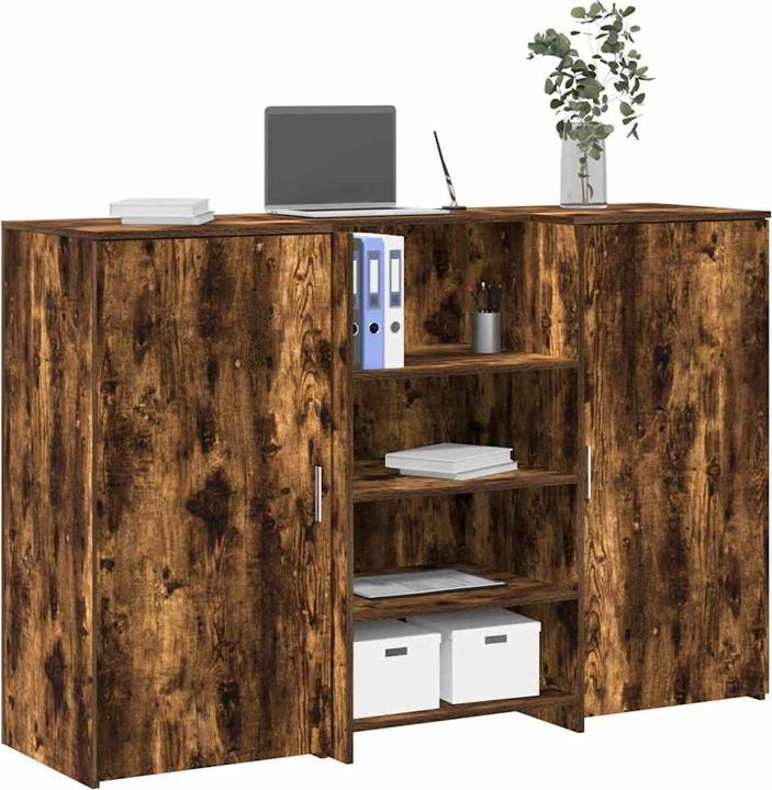 Produktbild VidaXL Empfangstheke Räuchereiche 155x50x103,5 cm Holzwerkstoff Empfangstresen