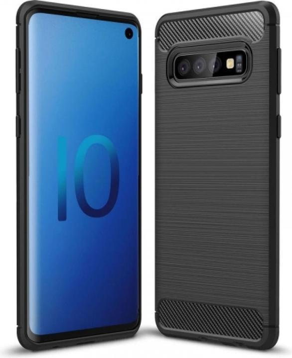 Image du produit Screenguard Samsung Galaxy S10 Housse Carbon Brushed Soft TPU (Samsung Galaxy S10)