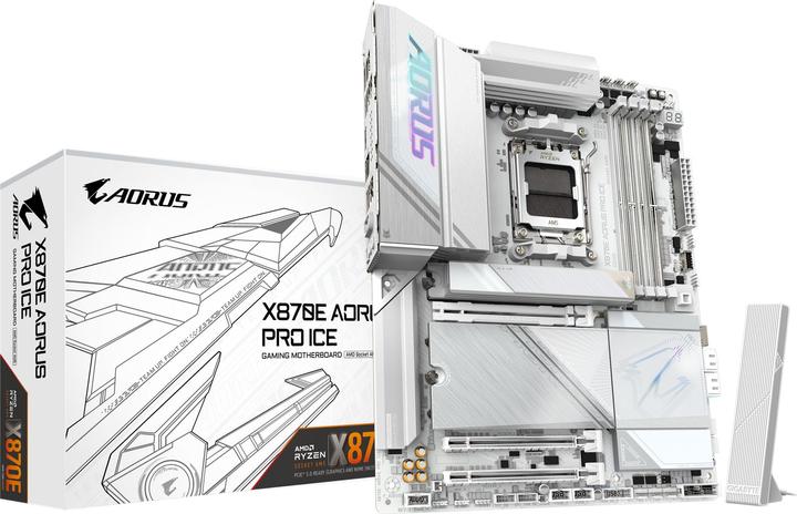 Produktbild Gigabyte X870E AORUS PRO ICE (AM5, AMD X870E, ATX)