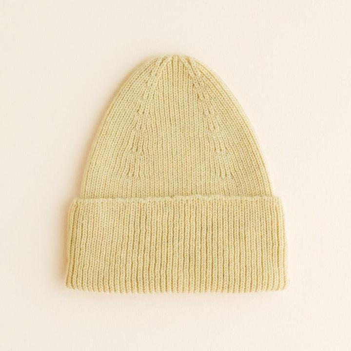 Produktbild Hvid Beanie Fonzie Yellow