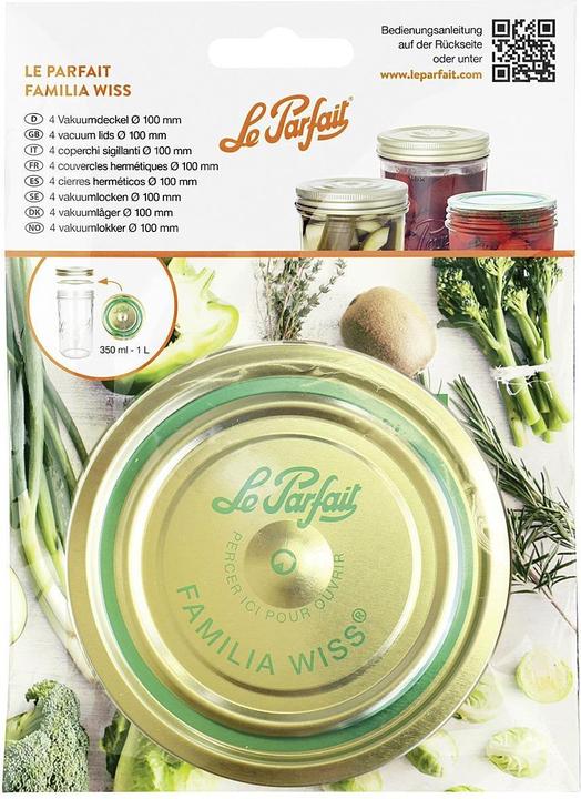 Le Parfait Familia Wiss Vakuumdeckel 'Familia Wiss' (4 Stk.)