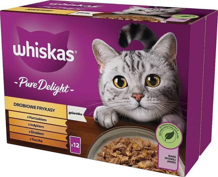 Actual product image Whiskas Pure Delight Poultry Duck Turkey Chicken - Wet Cat Food - 12x85 g (Senior, 12 pcs., 1020 g)