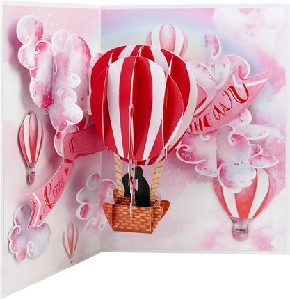 Produktbild MU Classic 3D Pop-Up Grusskarte - Love is in the air (1 Stk.)