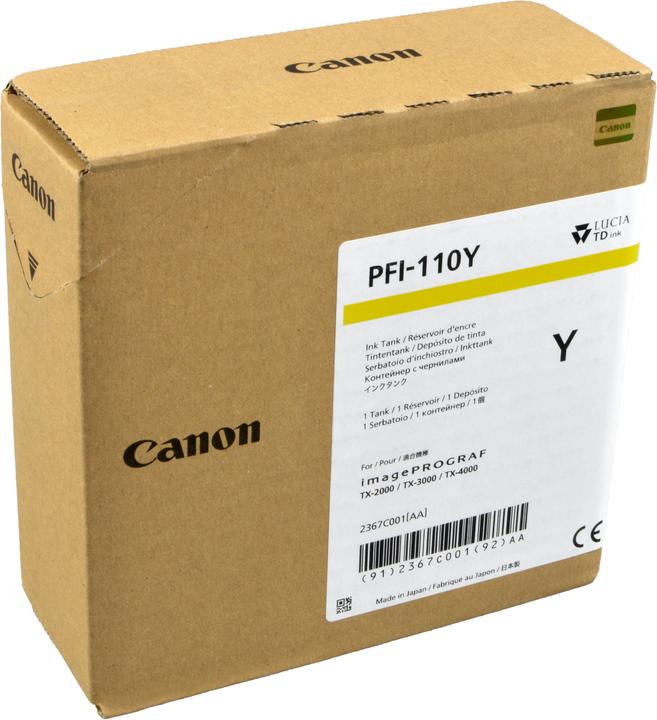 Actual product image Canon ink cartridge (Y)