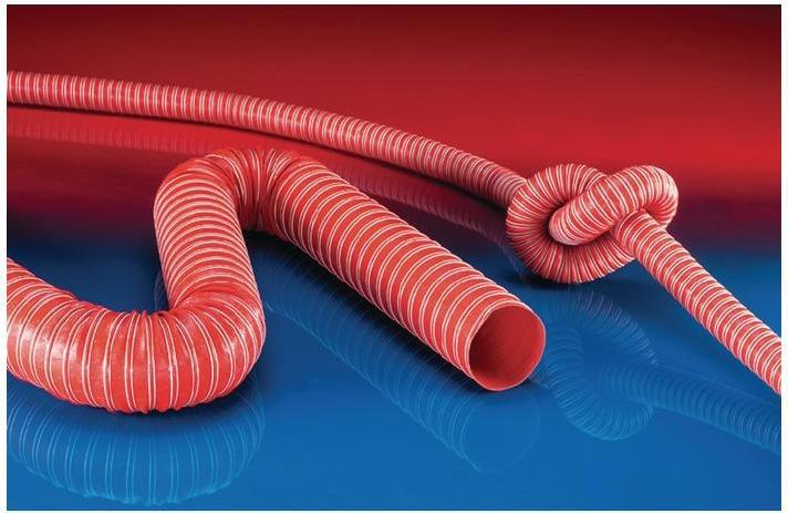 Actual product image Norres Suction and blower hose SIL 391 TWO Inner-Ø 254 mm Outer-Ø 260 mm 3 mm Length 4 m