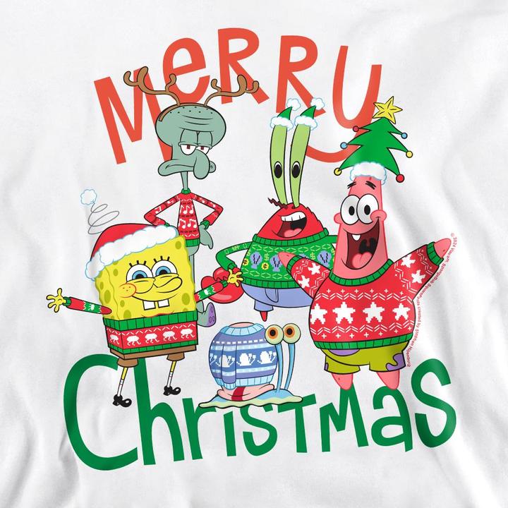 Produktbild Spongebob Squarepants Merry Christmas Sweatshirt (L)