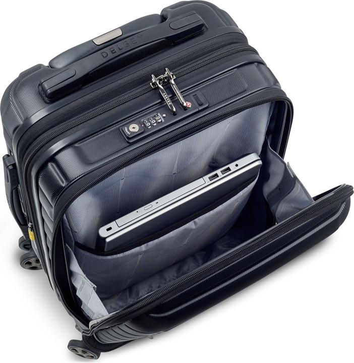 Immagine prodotto Delsey Shadow 5.0 trolley da cabina a 4 ruote 55 cm scomparto per laptop con piega di espansione (41 l, Bagaglio a mano (fino a 50 litri))