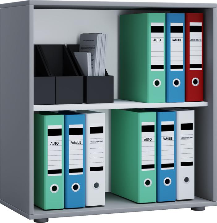 Produktbild VCM Holz Büroschrank Aktenregal Lona 2 Fächer (70 x 40 x 74 cm)