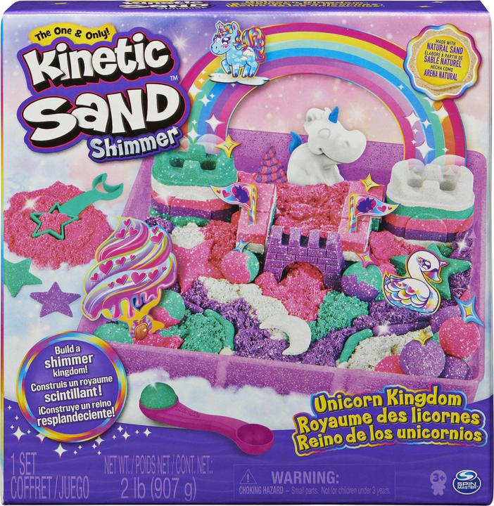 Actual product image Spin Master Kinetic Sand Unicorn Kingdom Playset