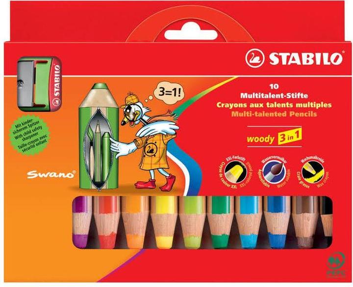 Immagine prodotto STABILO woody 3 in 1 (Multicolore, 10 x)