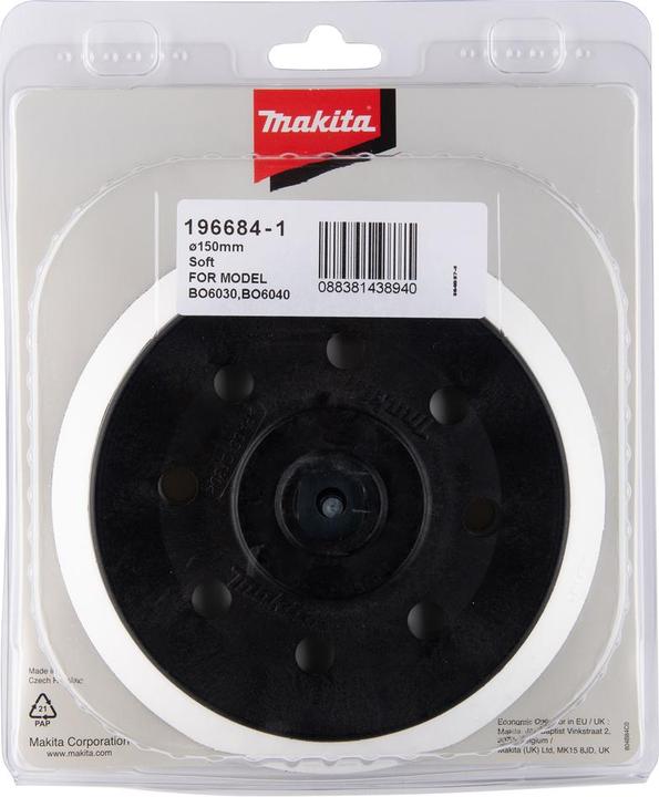 Produktbild Makita Ø 150mm Schleifteller Weich BO6030/BO6040 (Weich)