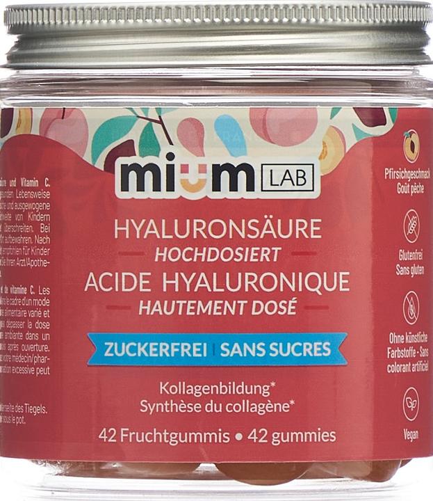 Produktbild Mium Lab Vitamingummis Hyaluronsäure (42 Stück, Gummies, 172 g)