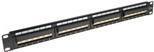 Produktbild Patchpanel 24-ports unshielded 45° CAT5E. Category: CAT5E Patchpanel 24p utp c5e 45gr