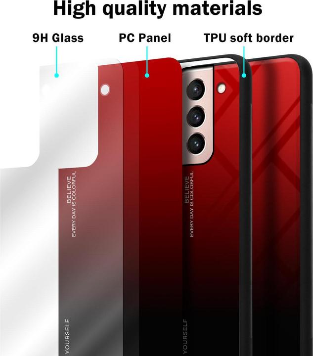 Produktbild Cadorabo TPU 2 Farben Glas Cover (Samsung Galaxy S21 5G)