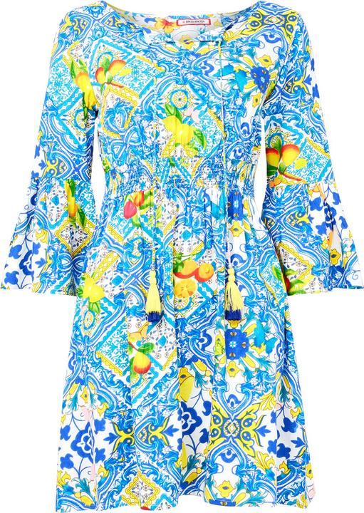 Actual product image Joe Browns Fruity Tile Shirred Waist Tunic (38)