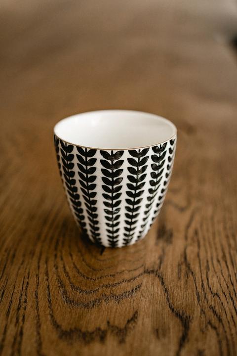 Image du produit Kadastar Tasse à café Metropolitan Leaves 250 ml, Noir/Blanc (250 ml, 1 x)